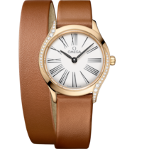 De Ville Mini Trésor 26 mm, oro Moonshine™ con pulsera de piel - 42857266004005