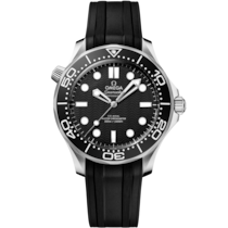 Seamaster Diver 300M 42 mm, steel on rubber strap - 21032422001003