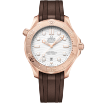 Seamaster Diver 300M 42 mm, oro Sedna™ con pulsera de caucho - 21052422004001