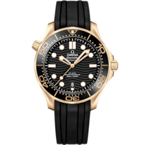 Seamaster Diver 300M 42 mm, Moonshine™-Gold mit Kautschukband - 21062422001003
