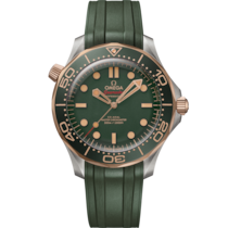Seamaster Diver 300M 42 mm, titane - Bronze gold sur bracelet caoutchouc - 21092422010001