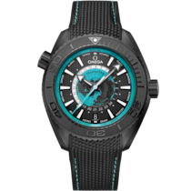 Seamaster Planet Ocean 600M 45.5 mm, black ceramic on rubber strap - 21592462201006