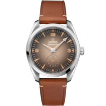 Seamaster Railmaster 38 mm, acero con pulsera de piel - 23512382013001