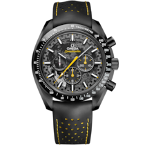Speedmaster Dark Side of the Moon 44,25 mm, céramique noire sur bracelet caoutchouc - 31092445001001