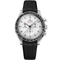 Speedmaster Moonwatch Professional 42 mm, steel on rubber strap - 31032425004001
