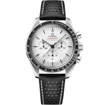 Speedmaster Moonwatch Professional 42 mm, Stahl mit Lederarmband - 31032425004002